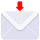 Envelope with arrow emoticon