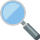 Magnifying glass left emoticon