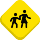 Children crossing emoticon