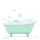 Bath tub emoticon