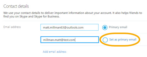 change default number in skype for business contact card