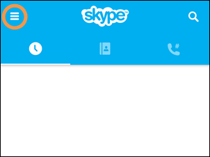 ipad air pro skype cant access menu