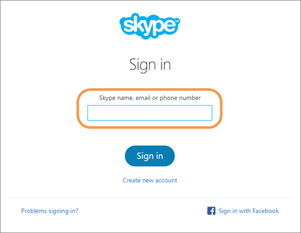 how to sign in skype with skyp account