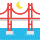 Bridge at night emoticon