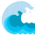 Water wave emoticon