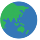 Earth globe Asia Australia emoticon