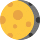 Waning gibbous moon symbol emoticon