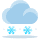 Cloud with snow emoticon
