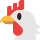 Chicken emoticon