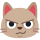 Cat with wry smile emoticon