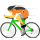 Person biking emoticon