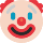 Clown face emoticon