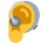 Ear with hearing aid emoticon
