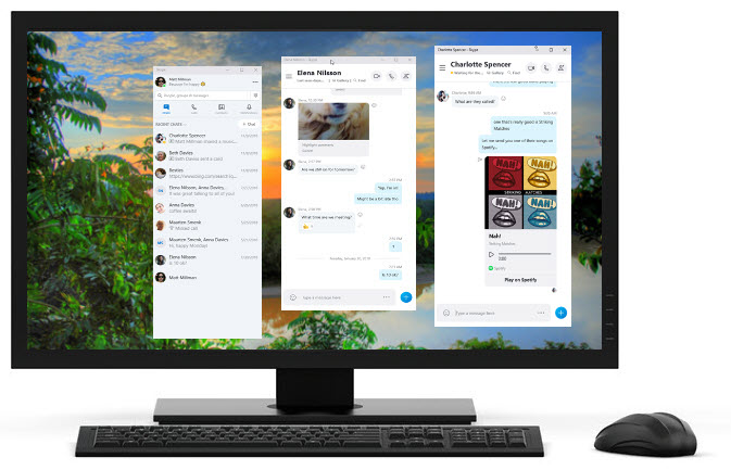 Skype On Desktop で分割ウィンドウ ビューを使用する方法を教えてください Skype サポート