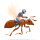 Flying ant emoticon