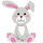Bunny hug emoticon