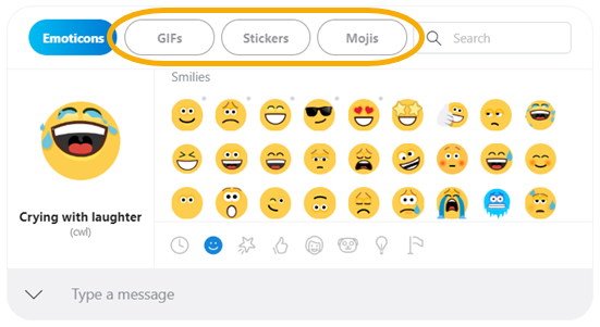 What Are Gifs Stickers And Mojis In Skype Skype Support - logo sticker by roblox for ios android giphy