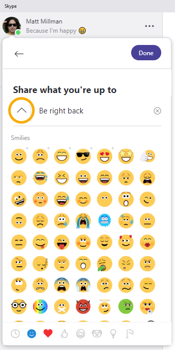 skype for business mac animated emoji
