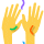 Hands celebrating emoticon