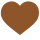 Brown heart emoticon