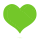 Green heart emoticon