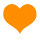 Orange heart emoticon