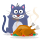 Hungry cat emoticon