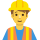 Man construction worker emoticon