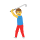 Man golfing emoticon