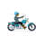 Man motorbike emoticon