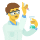 Man scientist emoticon