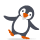 Dancing penguin emoticon