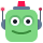 Smile robot emoticon