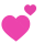 Two hearts emoticon