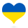 Ukraine heart emoticon