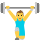 Person lifting weights emoticon