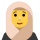 Woman with head scarf emoticon