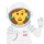 Woman astronaut emoticon