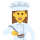 Woman chef emoticon