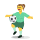 Woman playing football emoticon