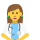 Woman health worker emoticon