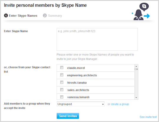 how to send skype meeting invite