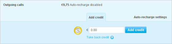 add skype credit