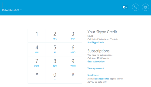 skype international calls one month