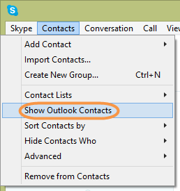 Skype for mac contacts