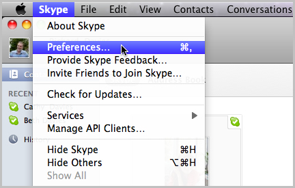find tools on skype for mac