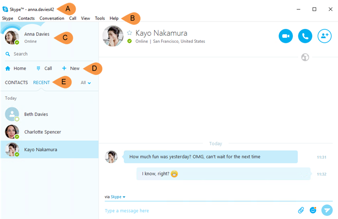 english skype web app