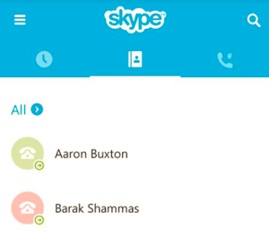 skype text message